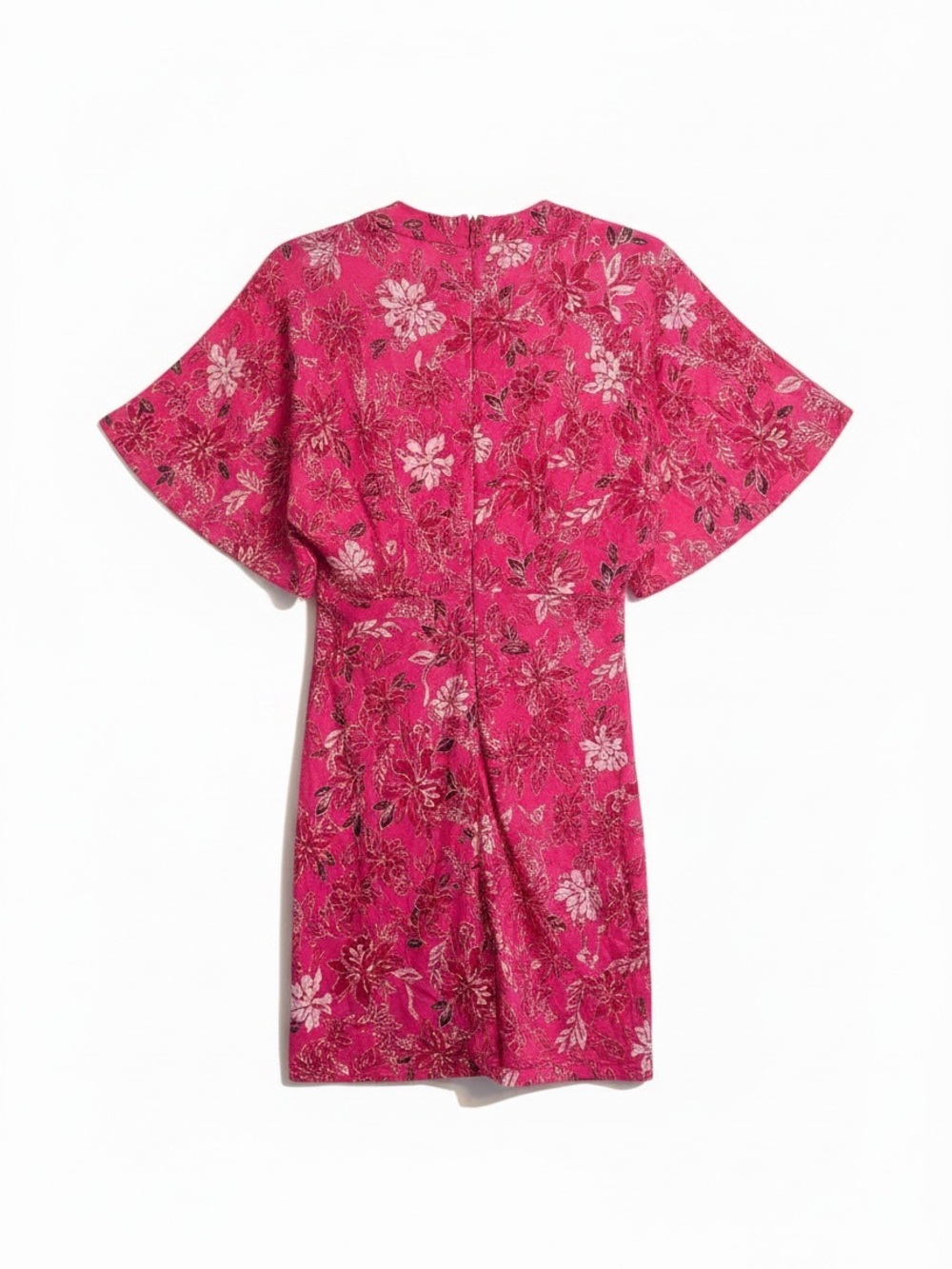 Lilly Pulitzer Wisteria Dress Women 14 Pink Giraffic Park NWOT V-Neck Tie - Picture 6 of 12